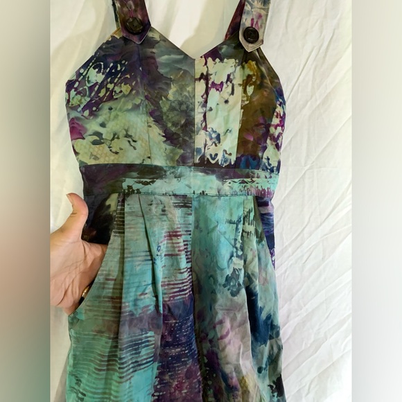 Multicolor Jumpsuit Sz M And Entirely Gorgeous, No Stretch - Picture 4 of 14